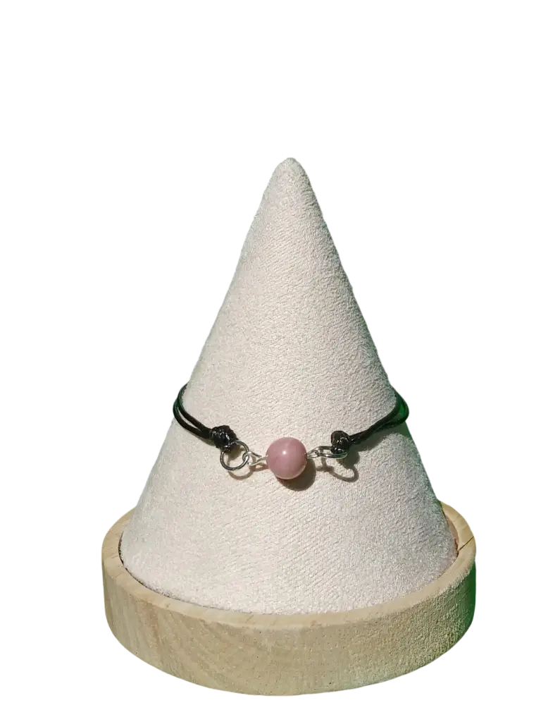 Bracelet 1 perle Rhodonite 5A
