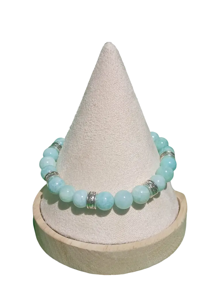 Amazonite bleue AB intercalaire