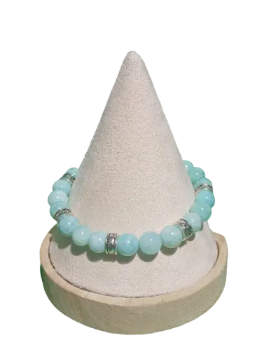 Amazonite bleue AB intercalaire